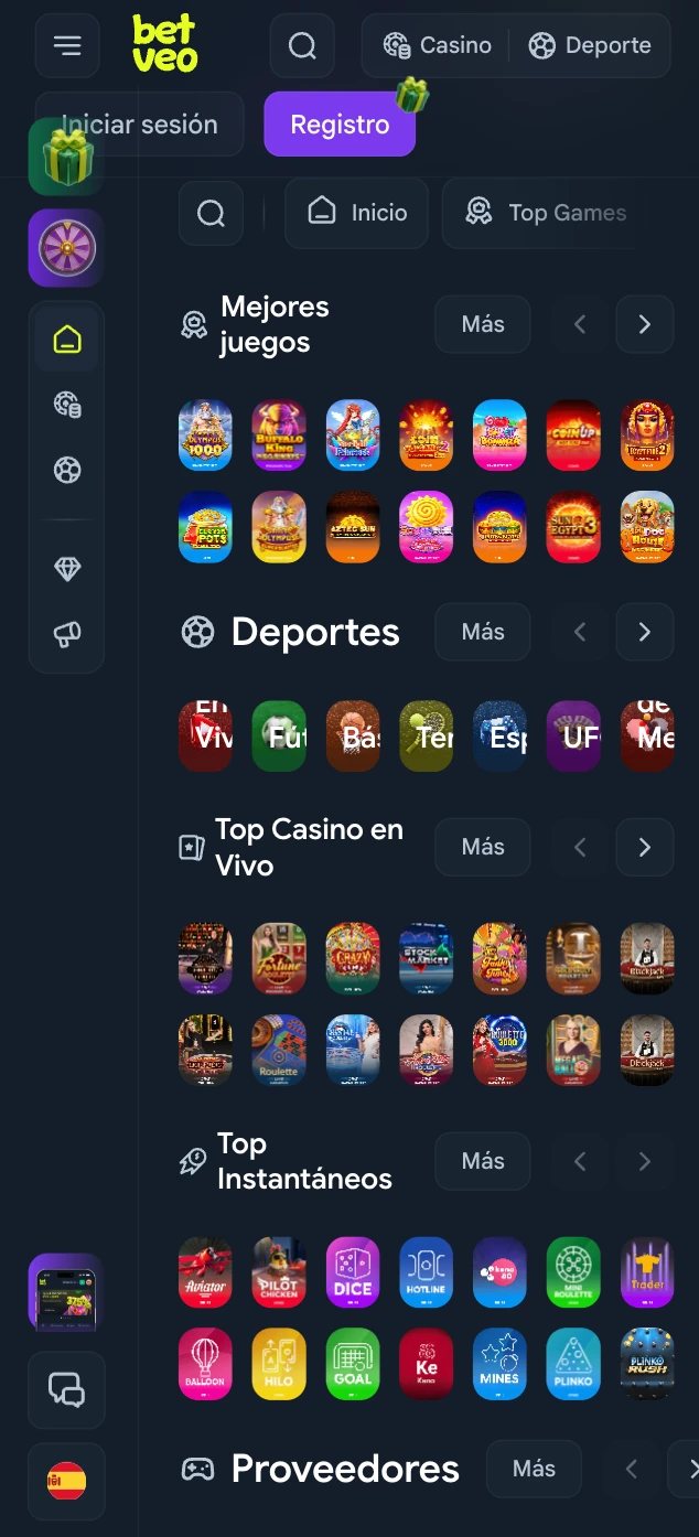 Die Betveo Casino App